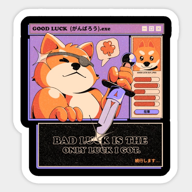 Bad Luck Sticker by Ilustrata